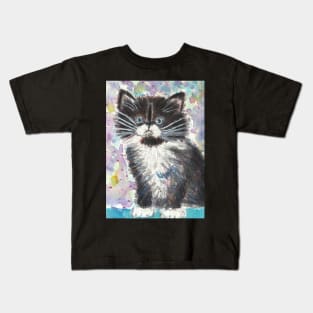 Cute kitten cat fluffy Kids T-Shirt